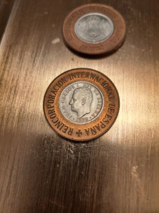 2 Medallas Conme. 5 Ptas. 1975 Transición X.& F Ca