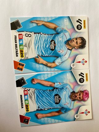 Cromos Adrenalyn Celta 2025 - Fran Beltrán y Míngu