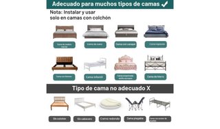 Barrera Cama Bebé 180cm Gris