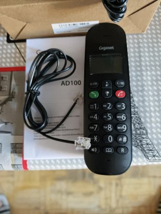 Teléfono Inalámbrico Gigaset AD100 Negro