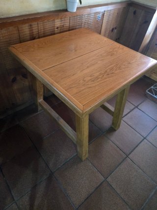 Mesas de bar/restaurante de roble