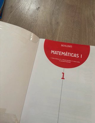 Matemáticas I. Bachillerato 1