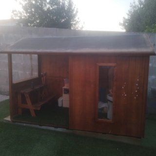 Caseta Infantil Madera Pino Jardín