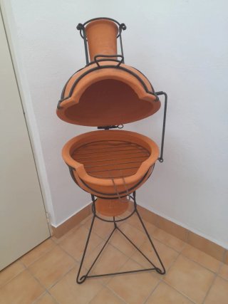 Barbacoa de barro estilo árabe