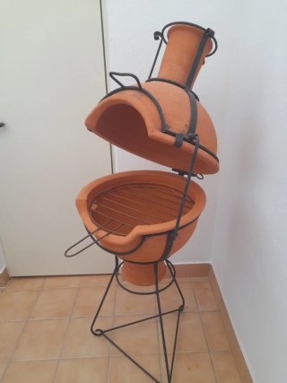 Barbacoa de barro estilo árabe