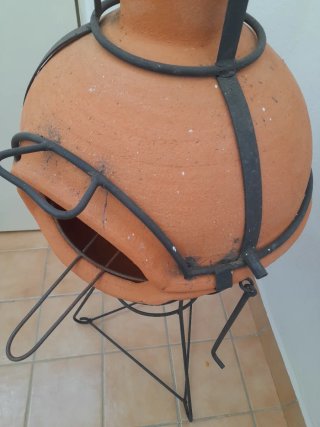 Barbacoa de barro estilo árabe