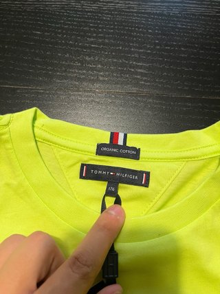 T-shirt Tommy Hilfiger Giallo Lime Nuova