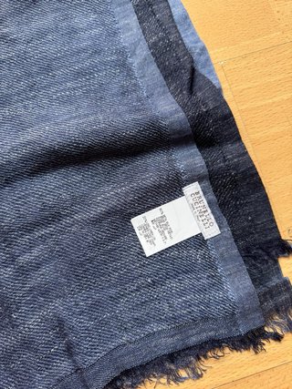 Bufanda Verano Brunello Cucinelli Azul/Gris