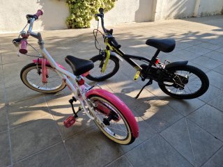 2 Bicicletas 16" Infantiles Niño y niña.