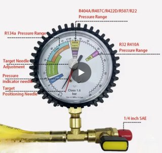 Probador de manómetro de nitrógeno para aire acc
