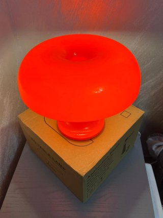 Lampada Stile Ikea Artemide Fungo Arancione