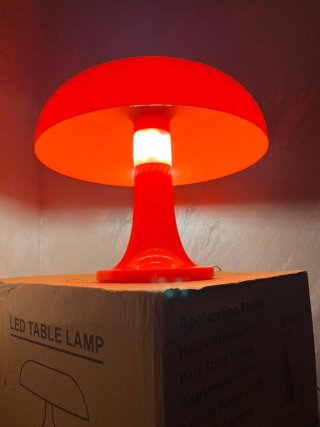 Lampada Stile Ikea Artemide Fungo Arancione
