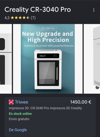 Impresora 3D Creality CR-3040 Pro