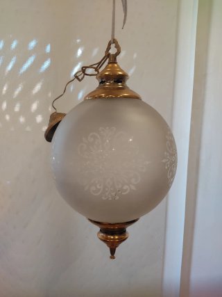 Lámpara colgante cristal vintage