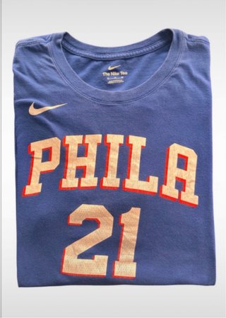 Camiseta Nike NBA Philadelphia 76ers #21 Embiid