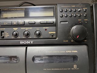 Minicadena Sony Mega Bass Negra.