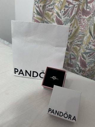 Anillo Pandora Corazón Plata