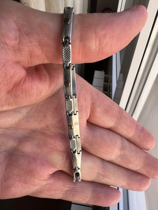 Pulsera Acero Elegante Eslabón Oro y Plata