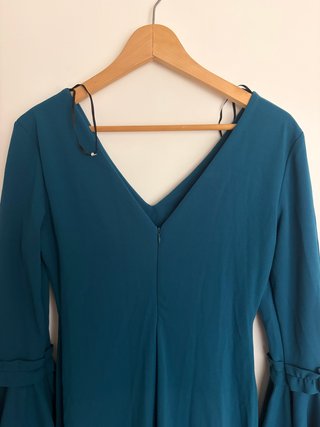 Vestido Flamenca Azul Verde