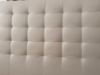 Cabecero polipiel blanco 170x122x8 cm