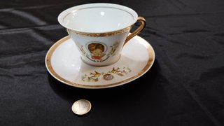 Lote 3 Tazas Porcelana Antiguas Recuerdo