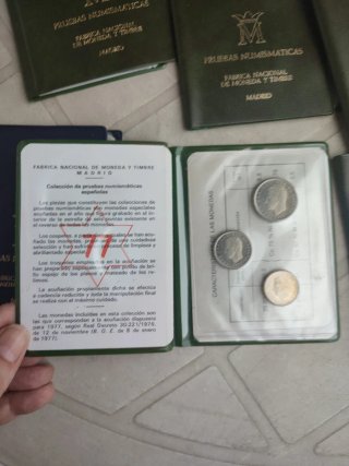 Lote 18 Carteras Pruebas Numismáticas España