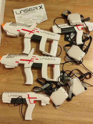 Pack de 4 pistolas Laser X + 4 receptores