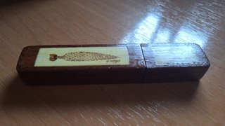 Estuche bolígrafo madera vintage