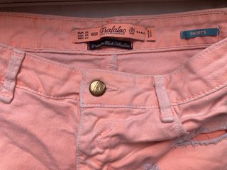 Shorts Zara rosa strappati