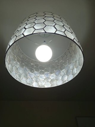 Lámpara colgante hexagonal