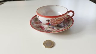 Lote 2 tazas japonesas cáscara de huevo
