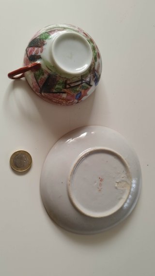 Lote 2 tazas japonesas cáscara de huevo