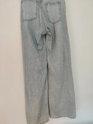 Pantalón vaquero ancho azul