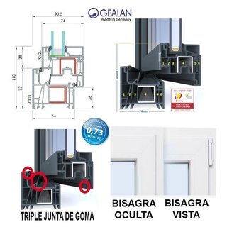 Ventanas PVC 6 Cámaras Passive House