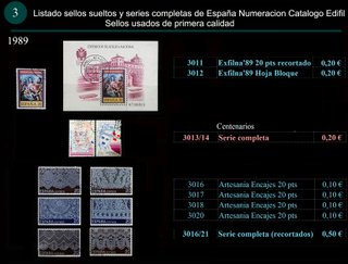 Sellos Año 1989 Completo y sueltos Usados España