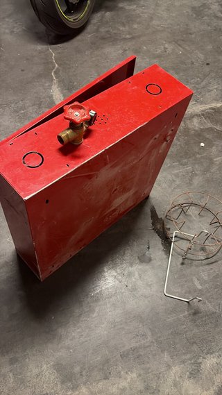 Boca de incendios roja