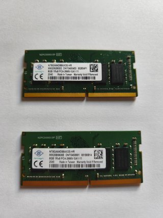 2 Memorias RAM Nanya 8GB DDR4 PC4-2666V