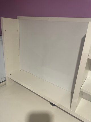Parte superior de escritorio blanca