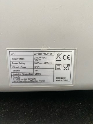 Nevera termoeléctrica Norauto 25 l