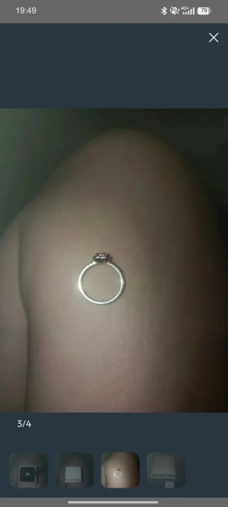 Anillo Pandora Corazón Rosa y Plata