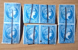 Sellos de correos 1/2 R. Plata F.O.