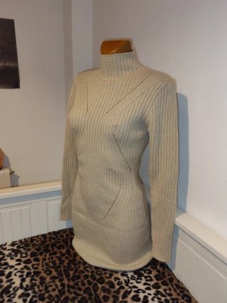 Vestido de punto Shein beige talla S