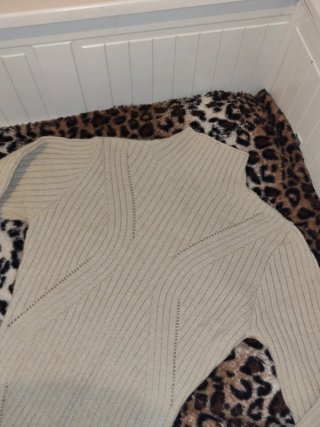 Vestido de punto Shein beige talla S