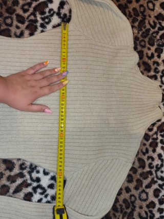Vestido de punto Shein beige talla S