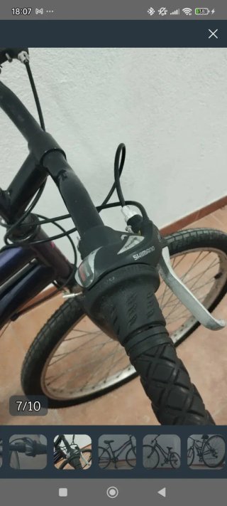 Bicicleta Morada BTPRO