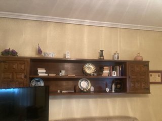 Mueble antiguo salón madera