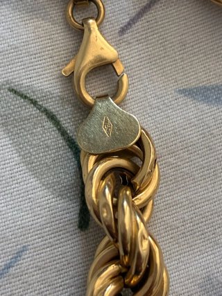 Cadena Cordón Trenzado Oro 18k