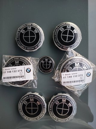 7 Anagramas BMW M Performance Negras.