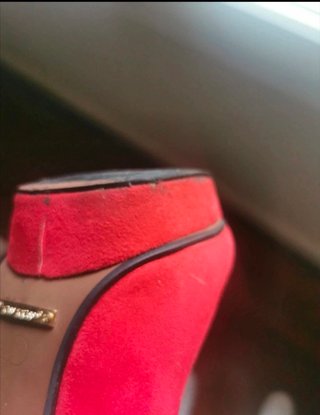 Decolleté Kriss scamosciate rosse Tg37