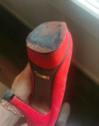 Decolleté Kriss scamosciate rosse Tg37